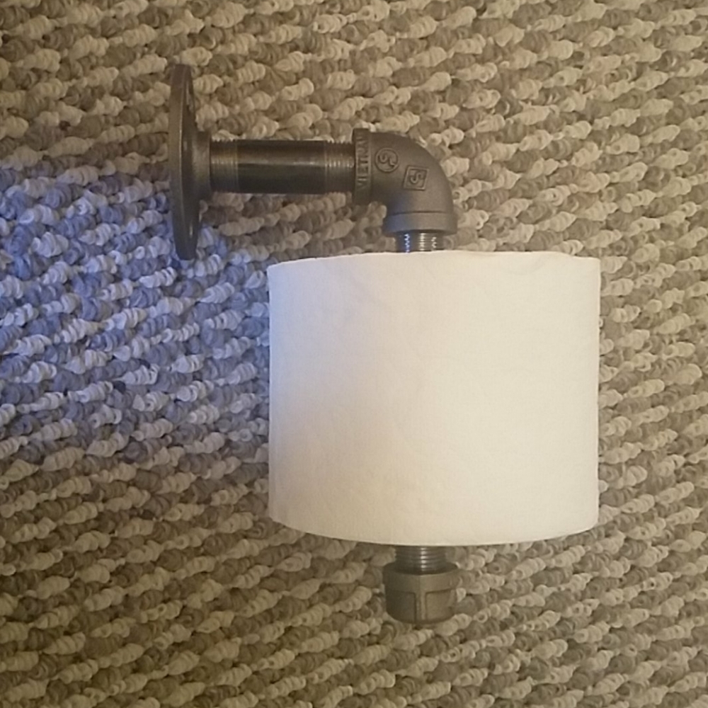 NEW Industrial look toilet paper holder